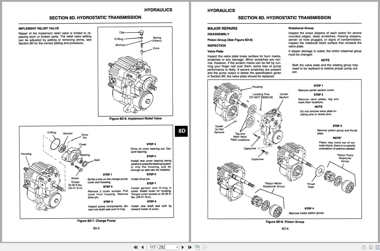 Jacobsen Rotary Mower TurfCat 400 Series Service Repair Instructions 4171669 1996 (2)