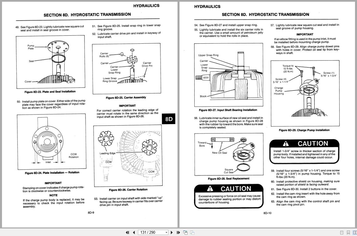 Jacobsen Rotary Mower TurfCat 400 Series Service Repair Instructions 4171670 1995 (2)
