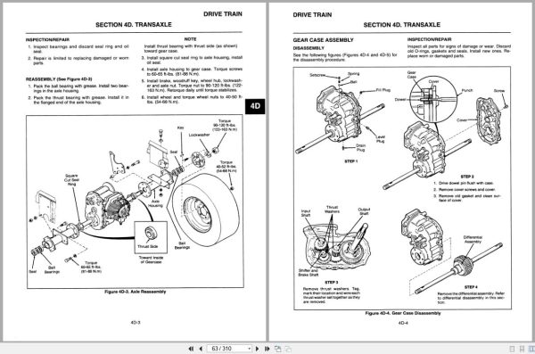 Jacobsen Rotary Mower Turfcat 400 Series Service Repair Instructions 4171671 1995 (2)