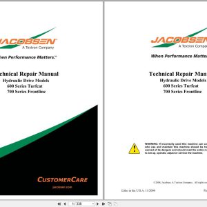 Jacobsen Rotary Mower TurfCat 600 Frontline 700 Technical Manual 4171722 2008 (1)