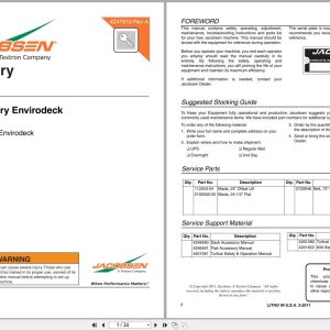 Jacobsen Rotary Mower TurfCat 600 Series Accessory Parts Manual 4247910 2011 (1)
