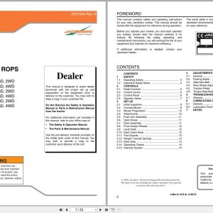 Jacobsen Rotary Mower TurfCat 600 Series Dealer Manual 4201540 B 2014 (1)