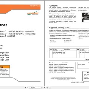 Jacobsen Rotary Mower TurfCat 600 Series Parts Manual 4307680 B (1)