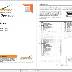 Jacobsen Rotary Mower TurfCat 600 Series Safety Operation Manual 2722148 B 2008 (1)