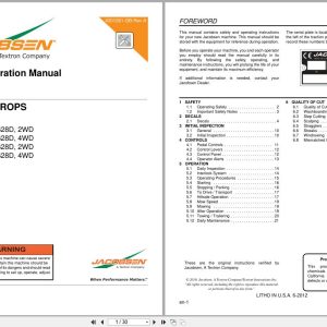 Jacobsen Rotary Mower TurfCat 600 Series Safety Operation Manual 4201281 GB RA 2012 (1)