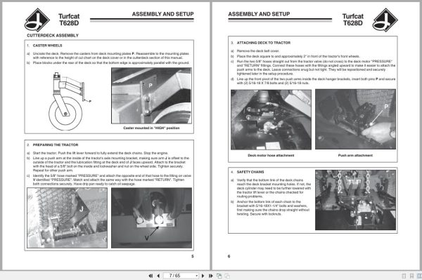 Jacobsen Rotary Mower TurfCat 600 Series Setup Parts Maintenance Manual 2722080 2002 Jacobsen Rotary Mower Turfcat 600 Series Setup Parts Maintenance Manual 2722080 2002 (2)