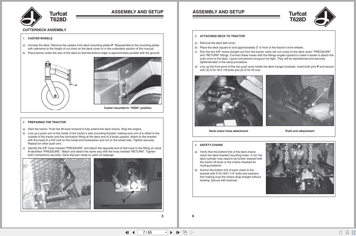 Jacobsen Rotary Mower TurfCat 600 Series Setup Parts Maintenance Manual 2722080 2002 (2)
