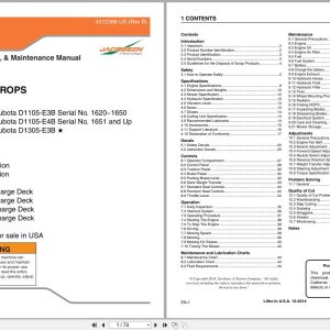 Jacobsen Rotary Mower TurfCat Safety Operation Maintenance Manual 4312386 B 2014 (1)