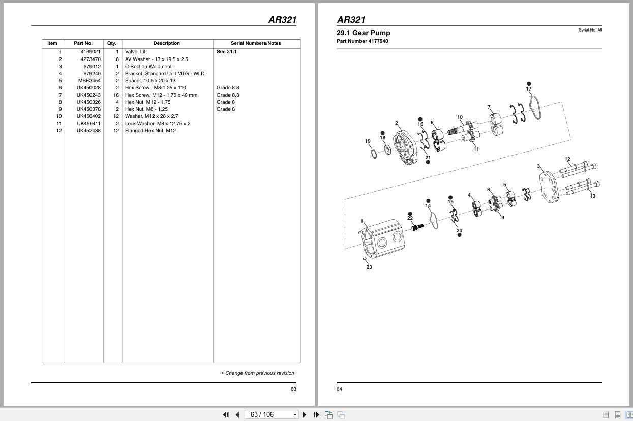 Jacobsen Rotary Trim Mower AR321 Parts Manual 682954 D 2025 (2)