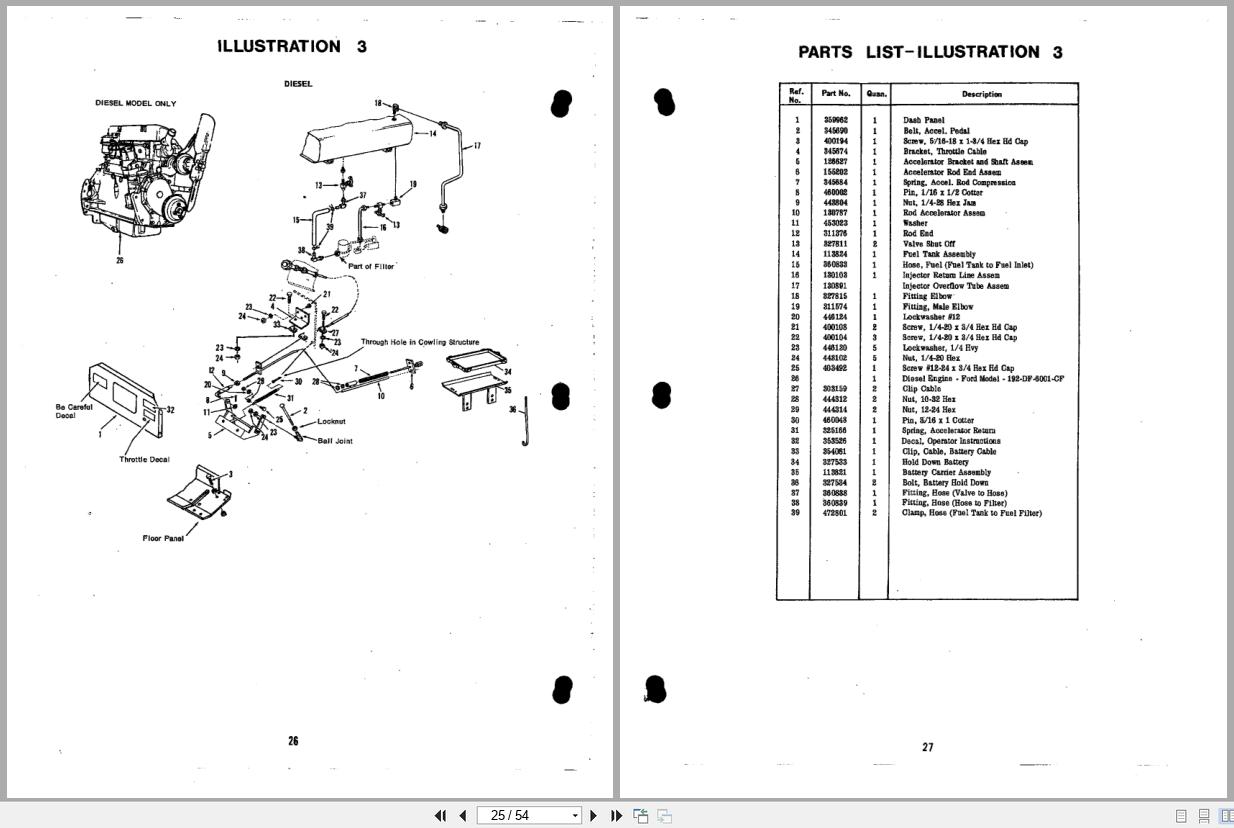 Jacobsen Tractor G 10 Operators Parts Manual 360898 1979 (3)