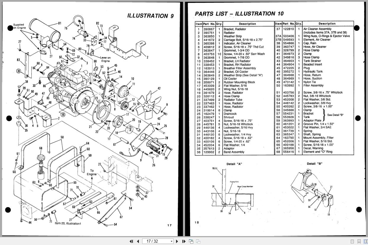 Jacobsen Tractor LF 100 Parts Manual 365349 1989 (2)