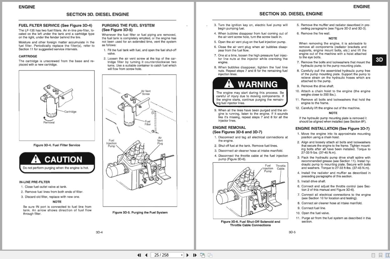 Jacobsen Tractor LF 135 Service Repair Manual (3)