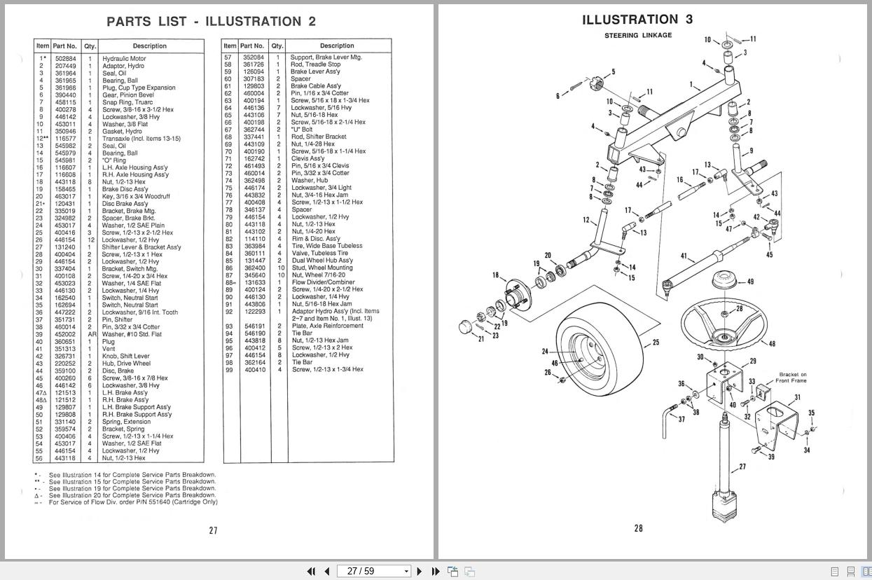 Jacobsen Tractor Mower HF 5 Operators Manual And Parts List 363861 1986 (3)