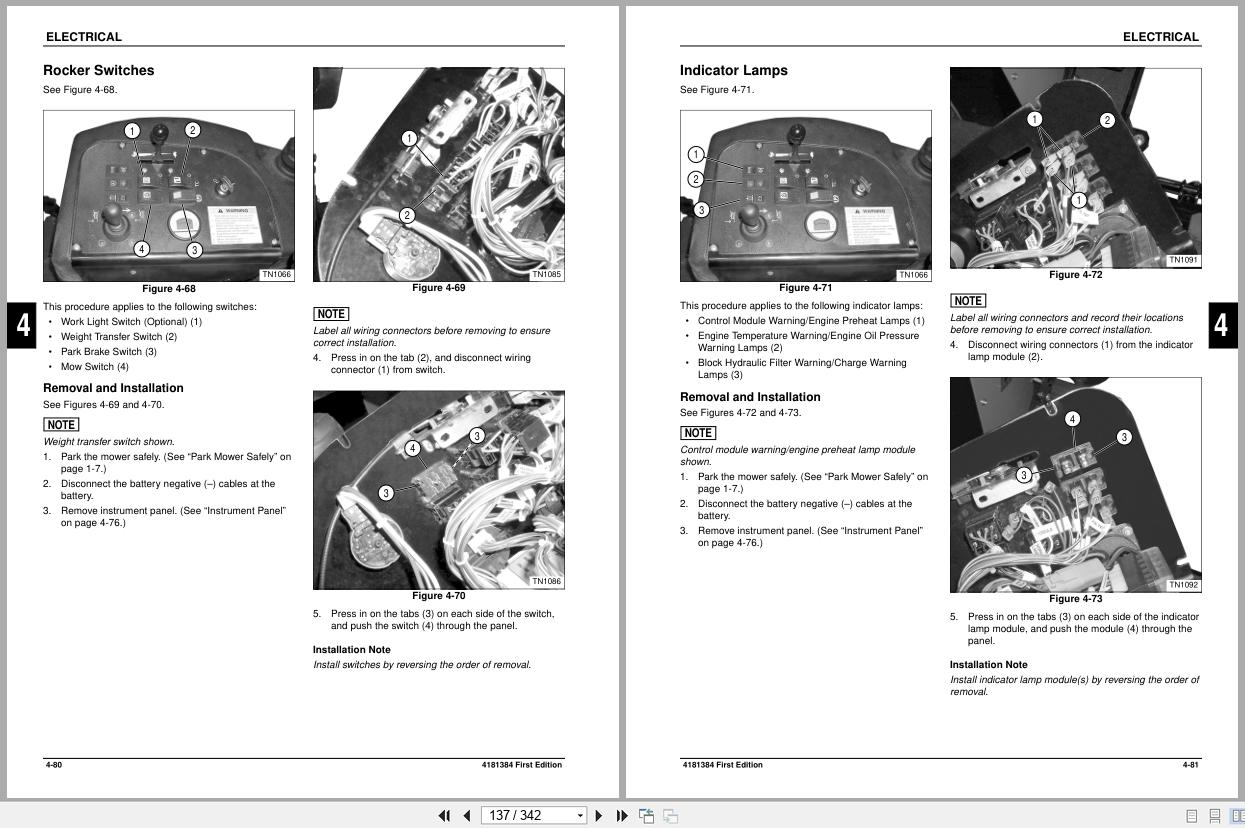 Jacobsen Trim Mowers AR 3 TR 3 Technical Repair Manual 4181384 2008 (2)