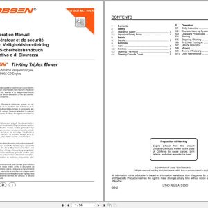 Jacobsen Triplex Mower Tri King Safety Operation Manual 2810631 ML1 (1)
