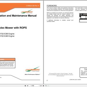Jacobsen Triplex Mower Tri King Safety Operation Manual 4189624 GB 2014 (1)