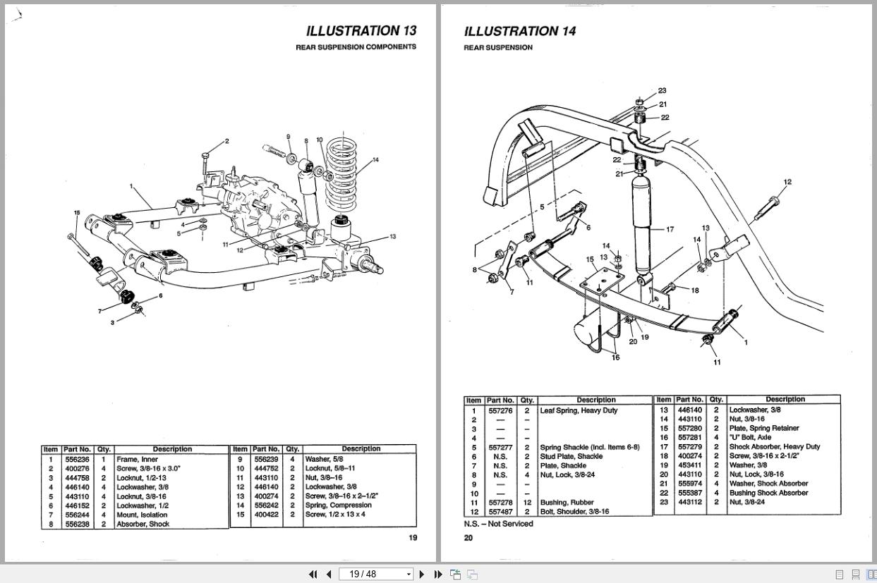 Jacobsen Truck Hauler 610 810 Parts Catalogue 365990 (2)