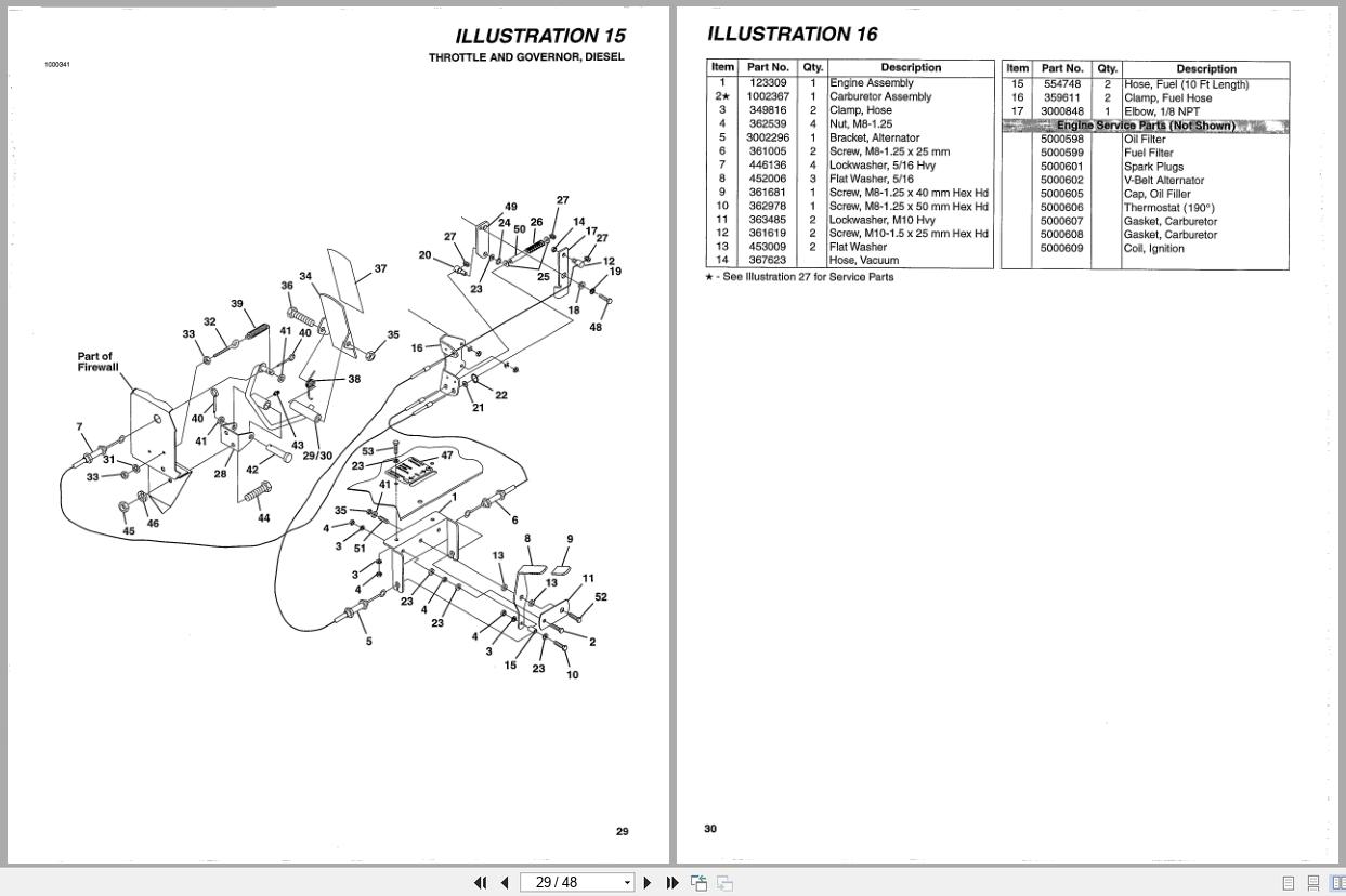 Jacobsen Truck SV2322 SV3422 Parts Catalogue 3002312 1996 (2)
