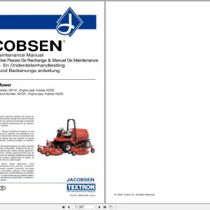 Jacobsen Turf Mower HR 5111 Parts Maintenance Manual 2720318 ML1 2000 (1)