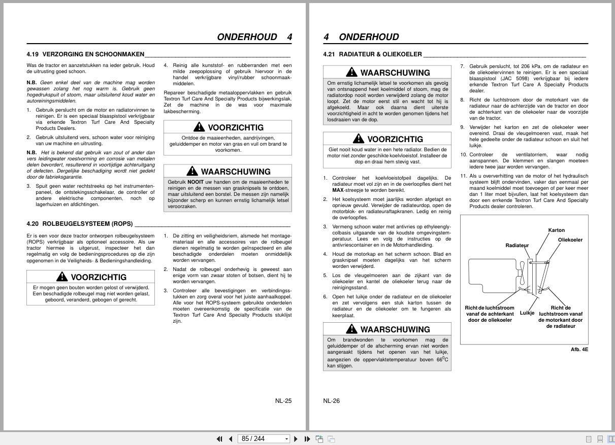 Jacobsen Turf Mower HR 5111 Parts Maintenance Manual 4103524 ML1 2000 (2)