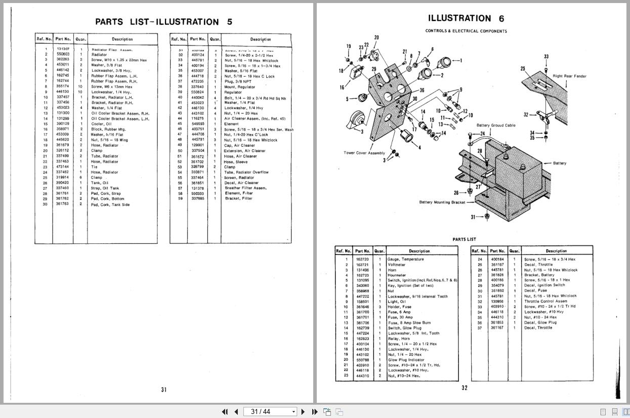 Jacobsen TurfCat II Tractor DW220 Operators Manual Parts List 362450 (3)