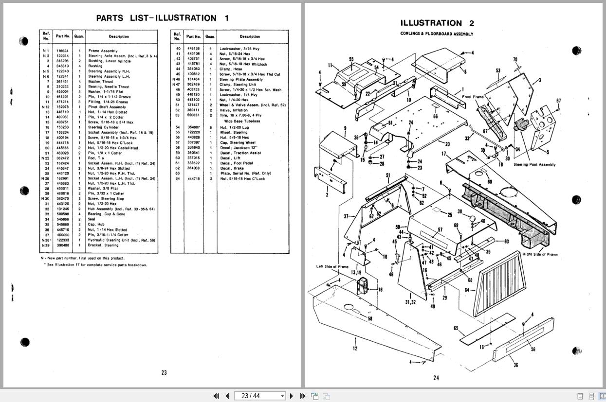 Jacobsen TurfCat II Tractor GW224 Operators Manual Parts List 362530 1985 (3)