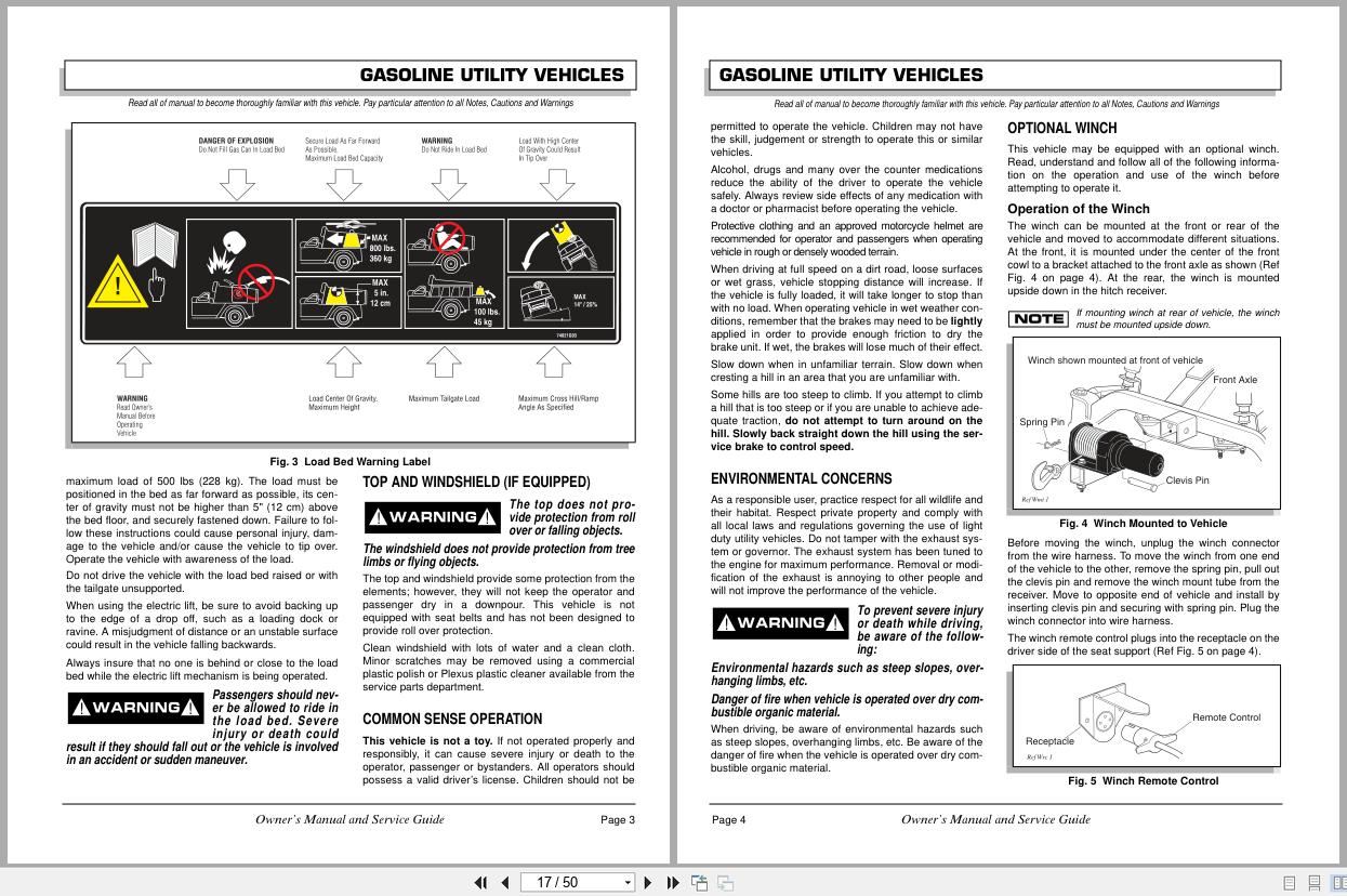 Jacobsen Utility Vehicle Hauler 4800 Owners Manual Service Guide 28836 2005 (2)