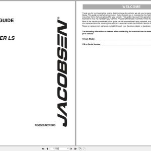 Jacobsen Utility Vehicle Truckster LS Owners Guide 649007 2015 (1)