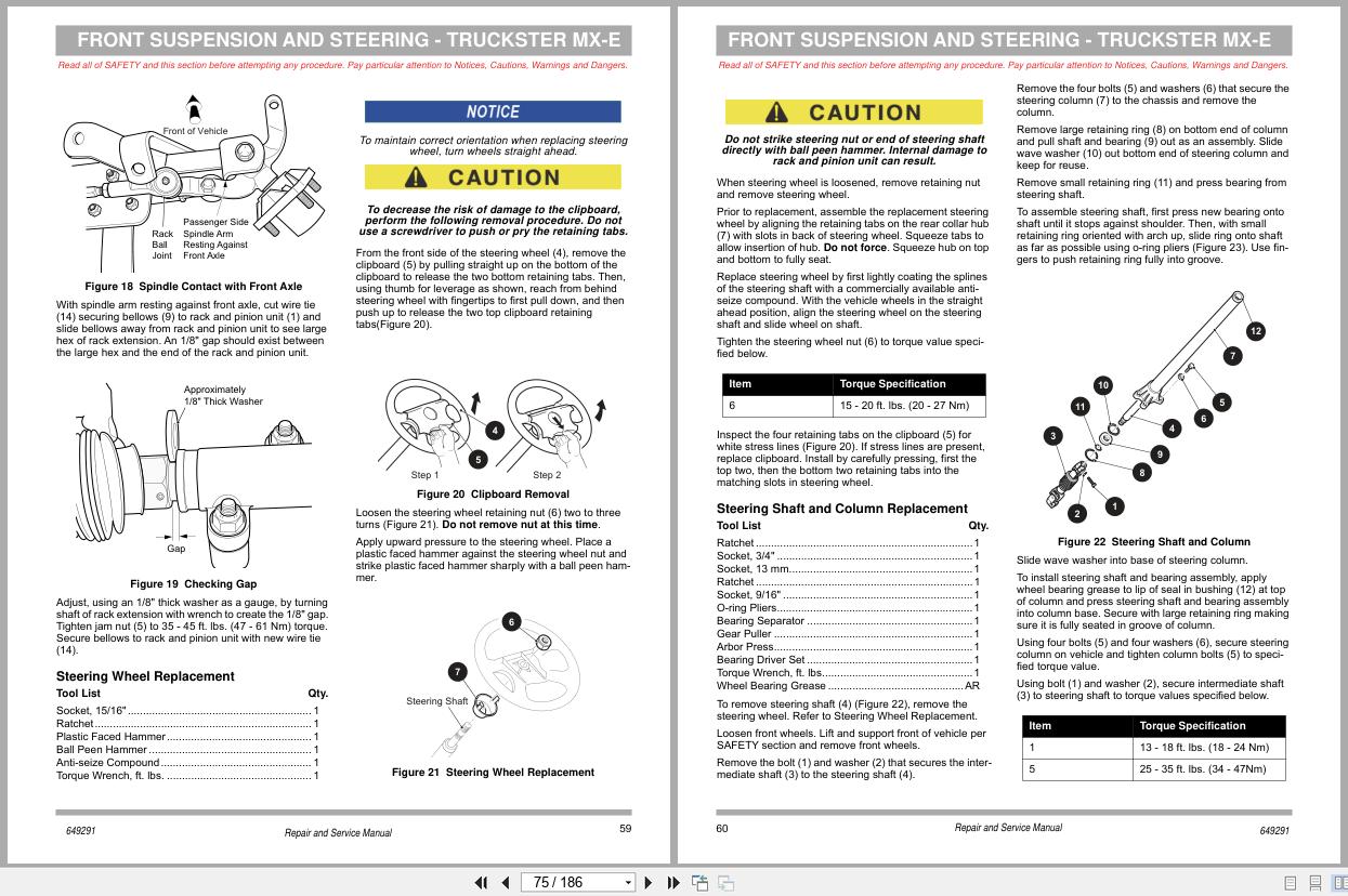 Jacobsen Utility Vehicle Truckster MS E MX E Technical Repair Manual 649291 2015 (2)