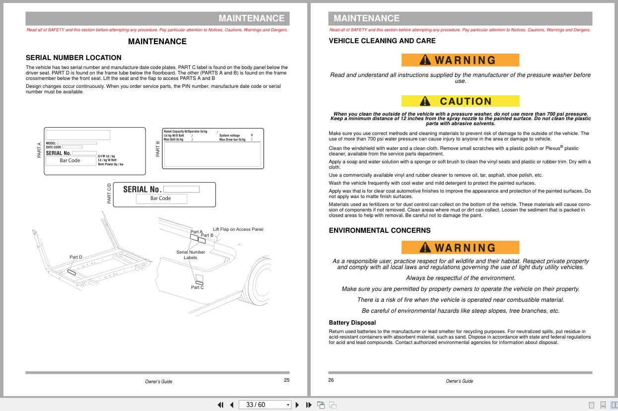 Jacobsen Utility Vehicle Truckster MS E Operation Manual 649011 2015 (2)