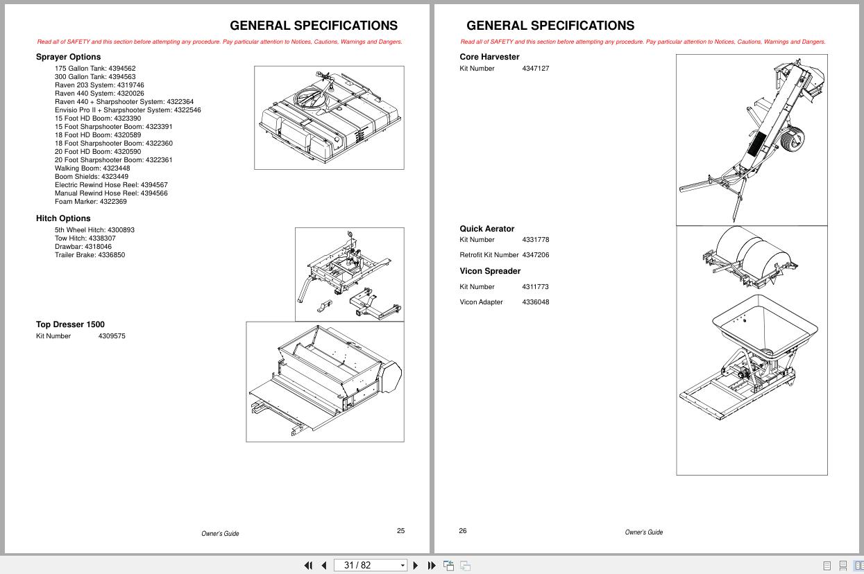Jacobsen Utility Vehicle Truckster XD Diesel Gas Owners Manual 672240 D GB 2018 (2)