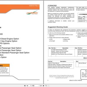 Jacobsen Utility Vehicle Truckster Xd Parts Manual 4330107 C 2016 (1)
