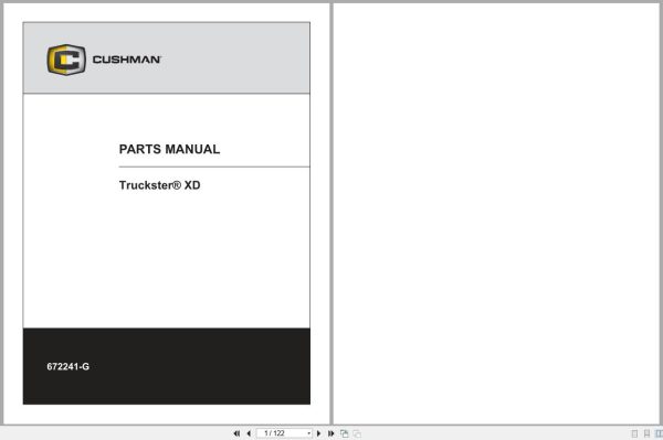 Jacobsen Utility Vehicle Truckster Xd Parts Manual 672241 G 2018 (1)