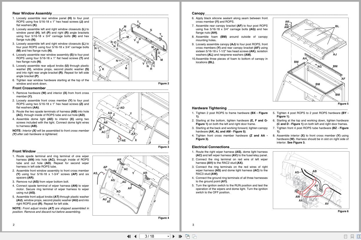 Jacobsen Utility Vehicle XD XP Cab Accessory Manual 4351786 A 2015 (2)
