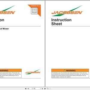 Jacobsen Vertical Mower ECLIPSE2 67138 Instruction Sheet 2809654 C 2010 (1)