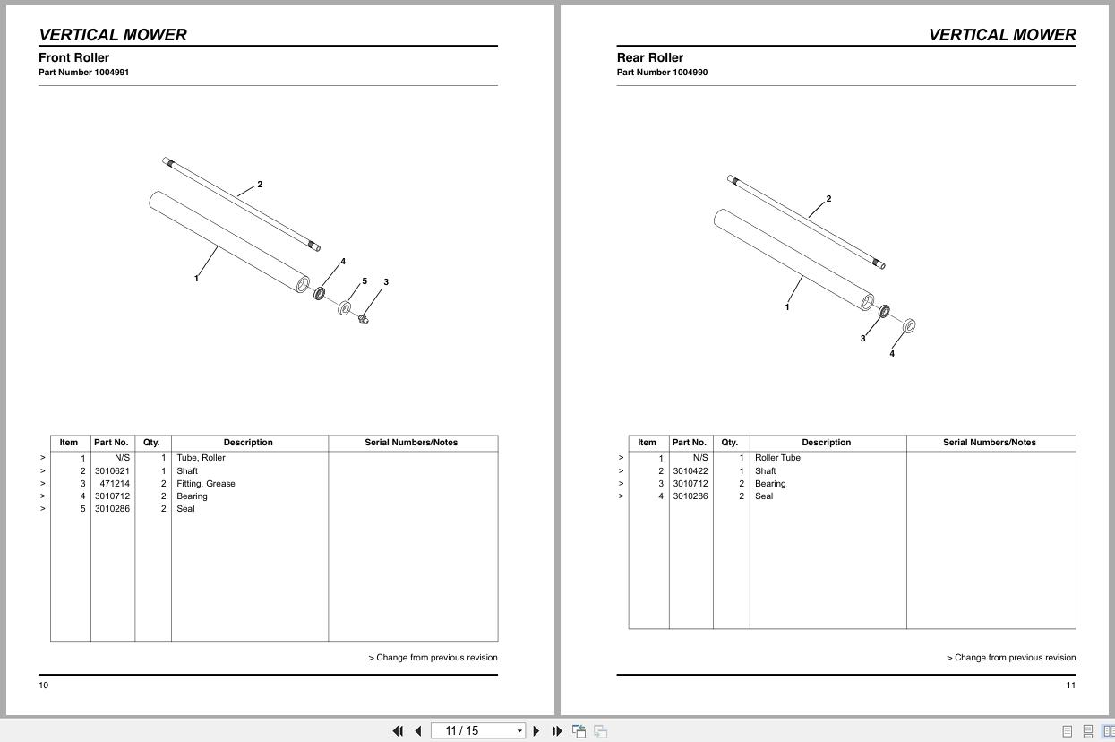 Jacobsen Vertical Mower ECLIPSE2 67138 Instruction Sheet 2809654 C 2010 (3)