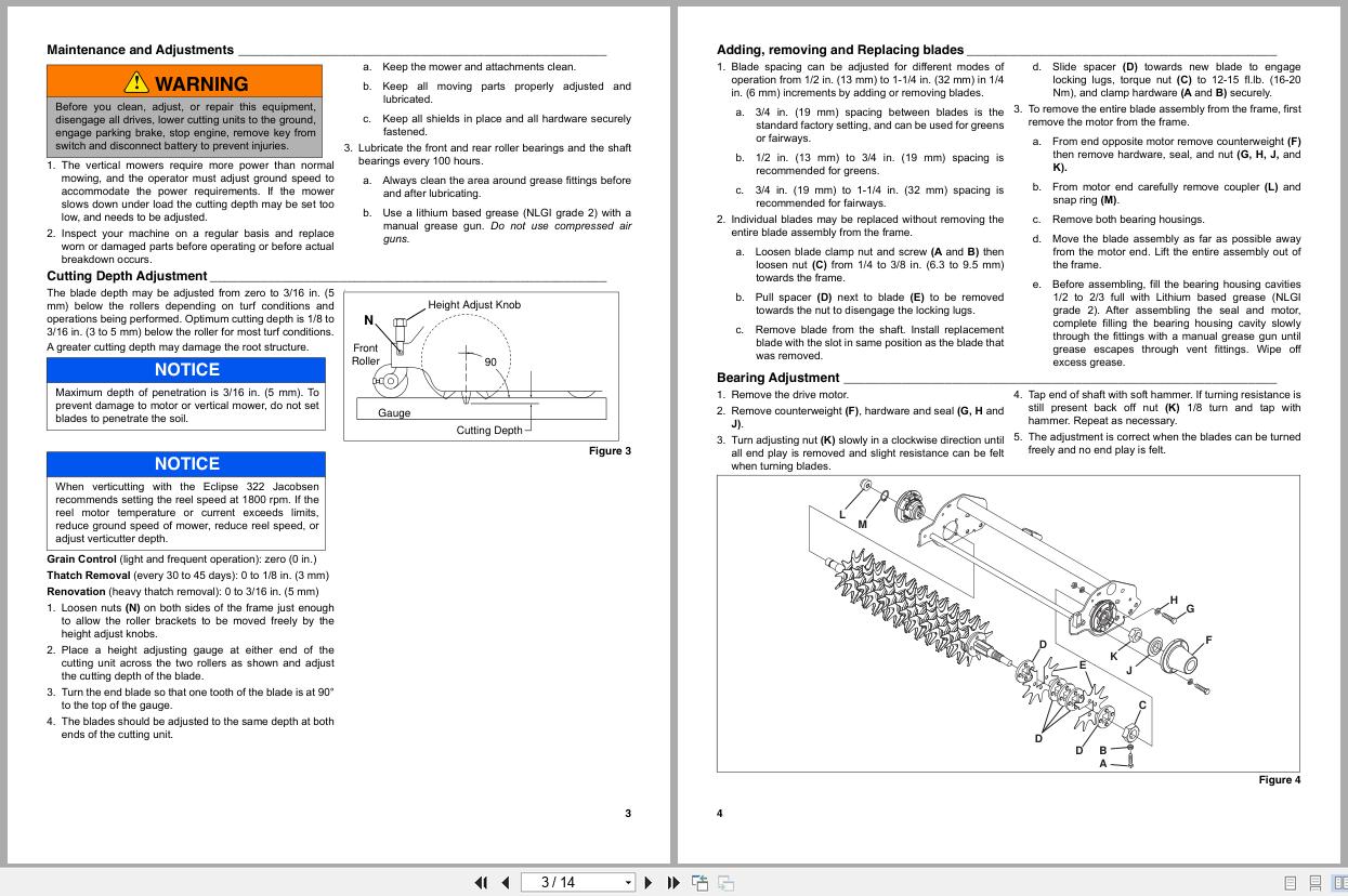 Jacobsen Vertical Mower Eclipse 360 ELiTE 360 GP400 Instruction Sheet 2809654 C 2010 (2)