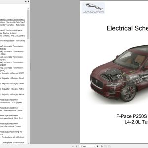 Jaguar F Pace P250S X761 2025 L4 2.0L Turbo Wiring Diagram 1