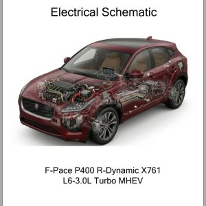 Jaguar F Pace P400 R Dynamic X761 2024 L6 3.0L Turbo MHEV Electrical Schematic 1