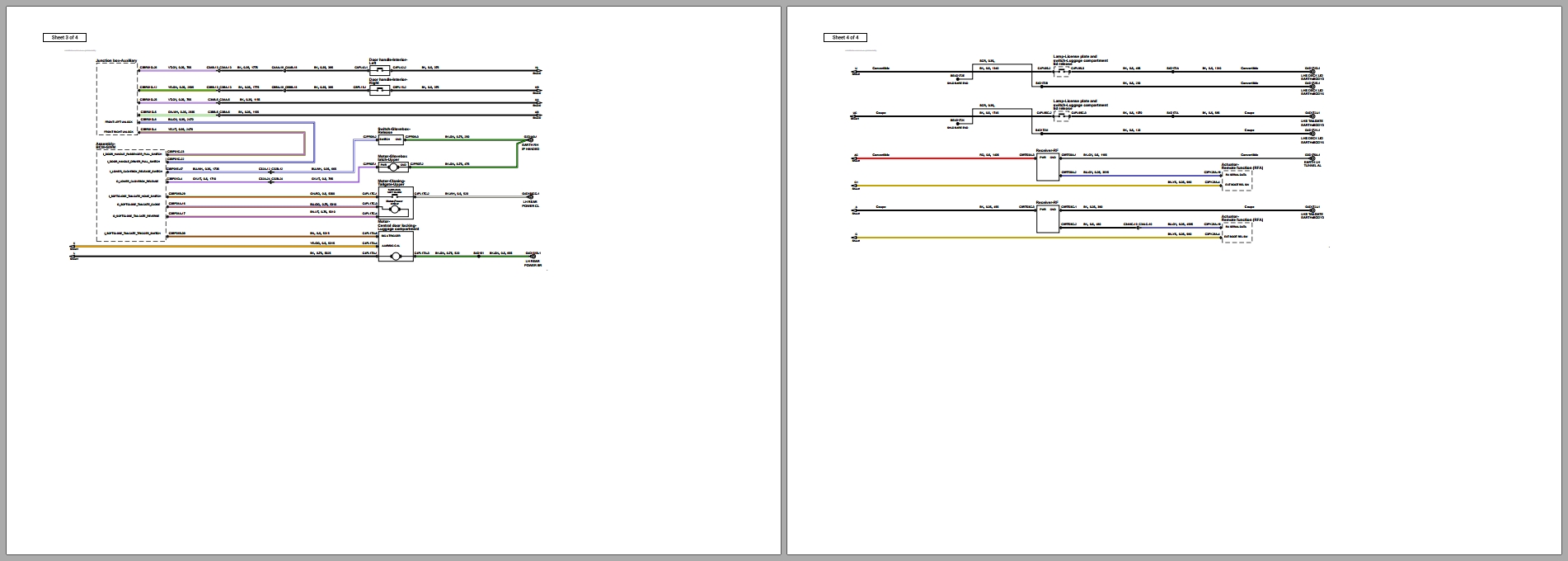 Jaguar F Type R 2024 AWD V8 5.0L SC Electrical Schematic 3