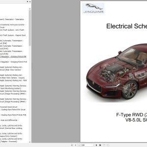 Jaguar F Type X152 2024 RWD V8 5.0L SC Electrical Schematic 1