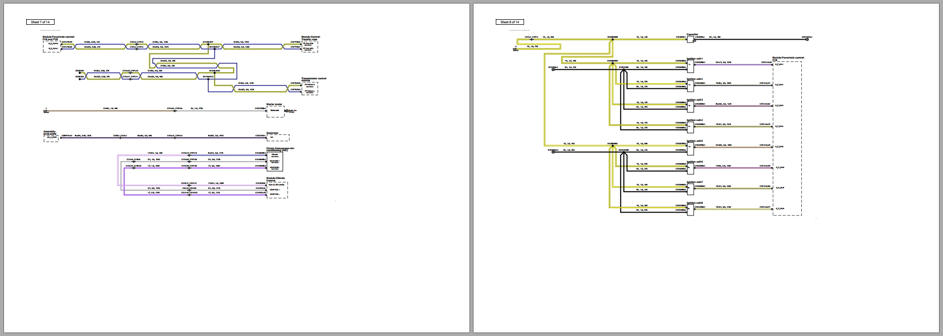 Jaguar F Type X152 2024 RWD V8 5.0L SC Electrical Schematic 3