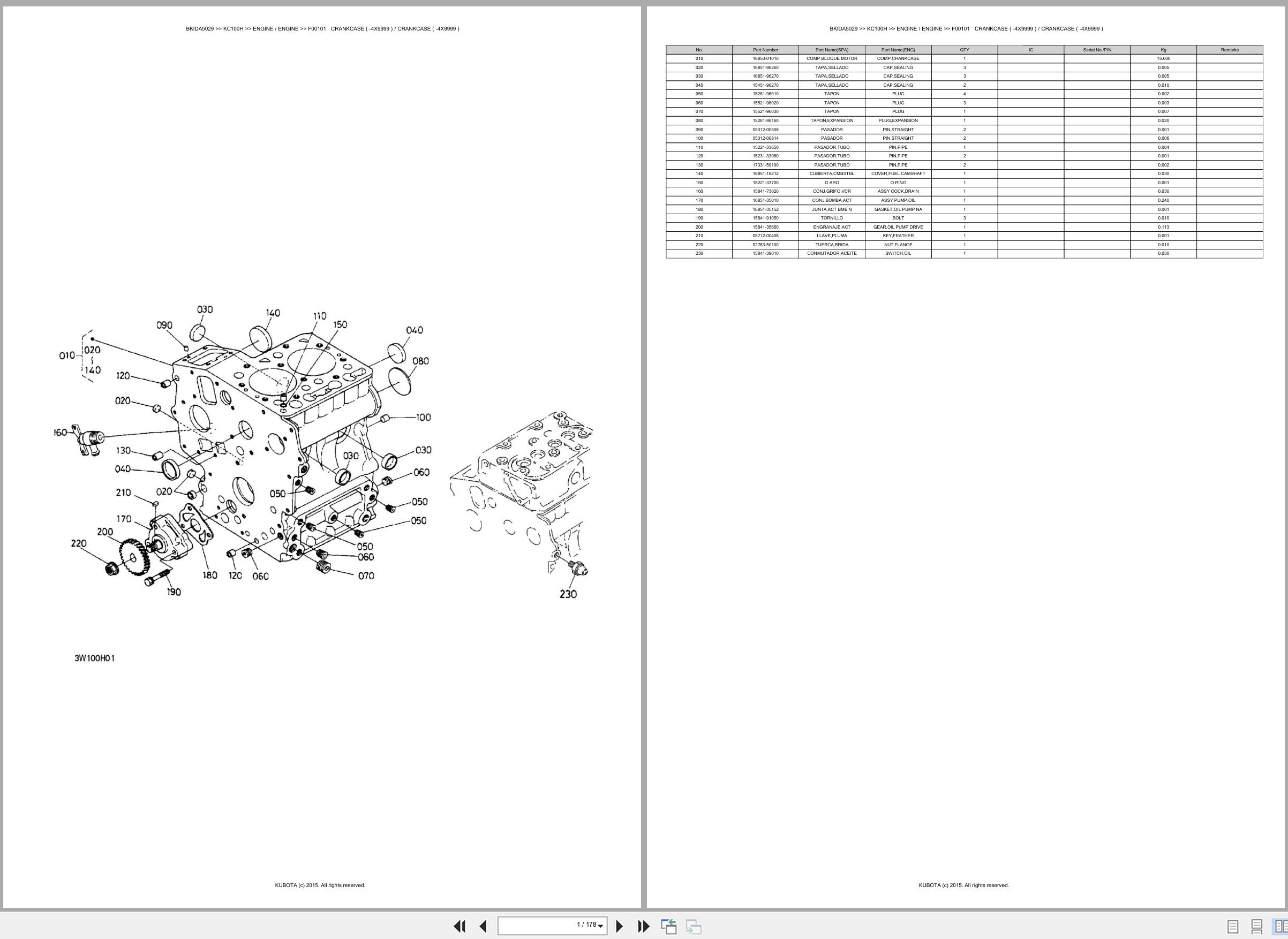Kubota Carrier KC100H Spare Parts Catalog EN ES (1)