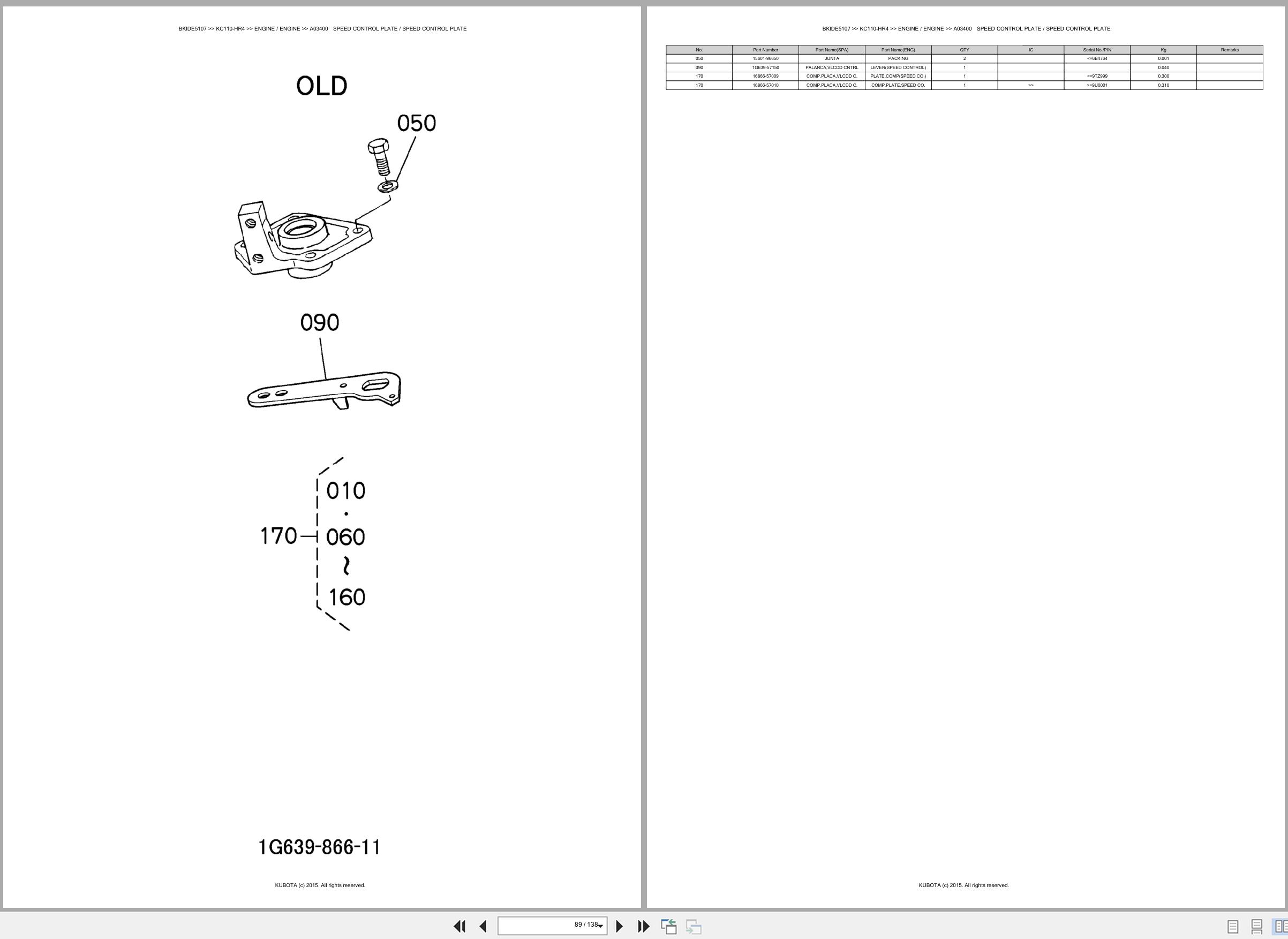 Kubota Carrier KC110 HR4 Spare Parts Catalog EN ES (3)