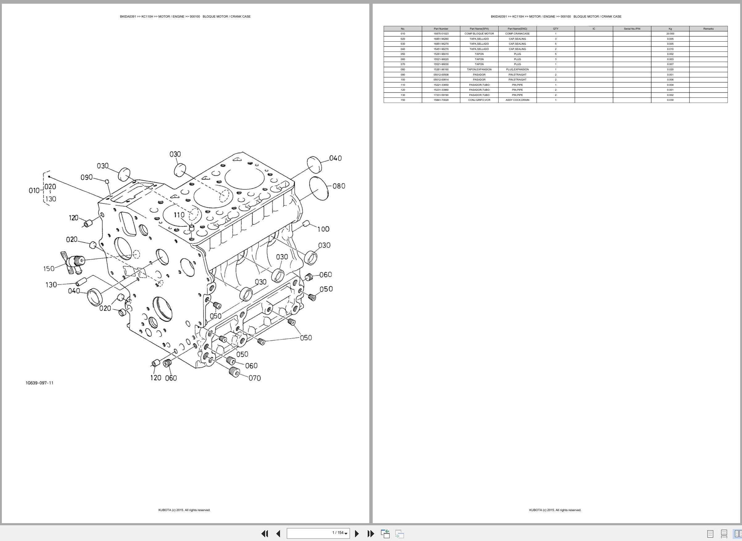Kubota Carrier KC110H Spare Parts Catalog EN ES (1)