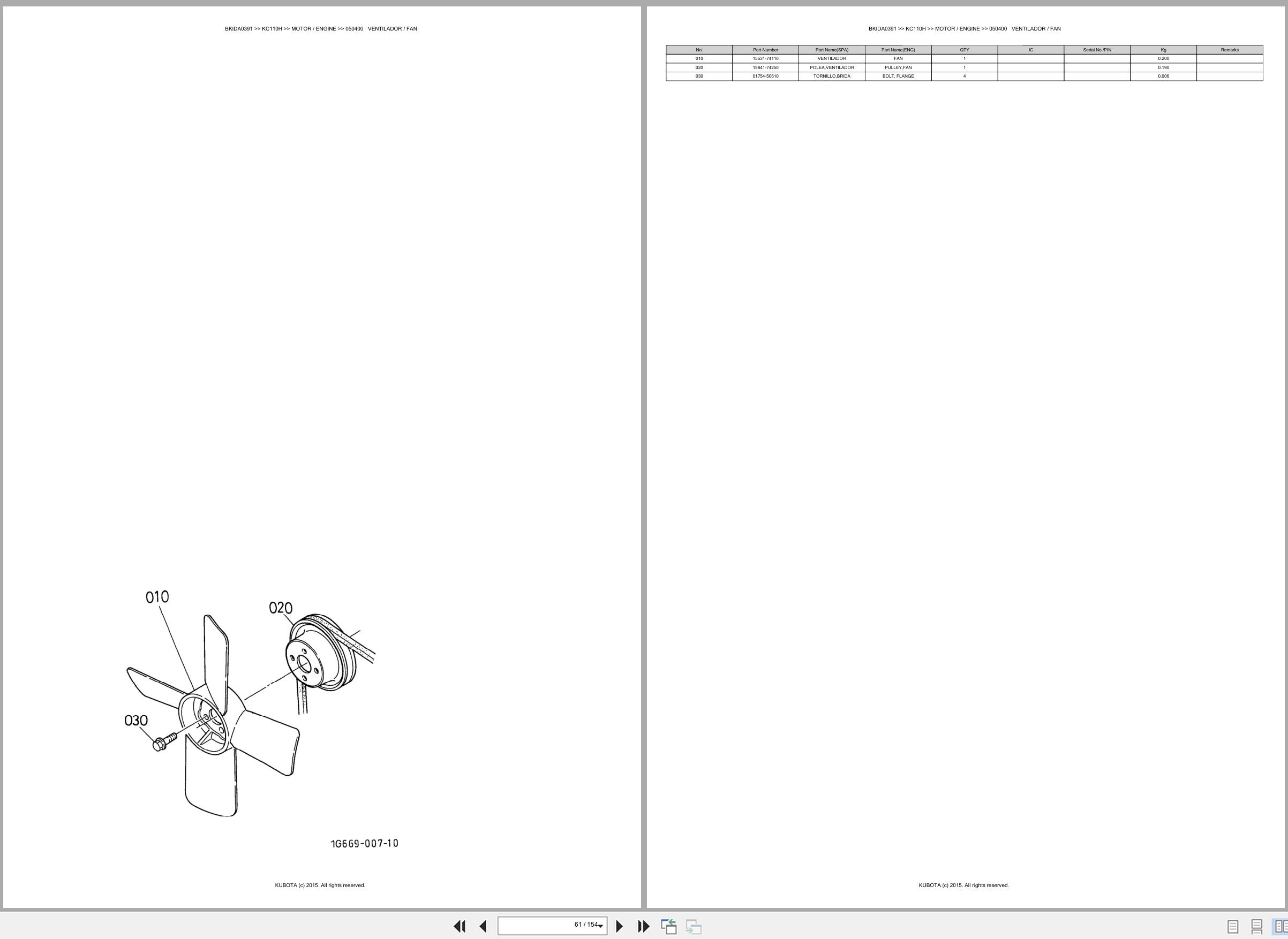 Kubota Carrier KC110H Spare Parts Catalog EN ES (2)
