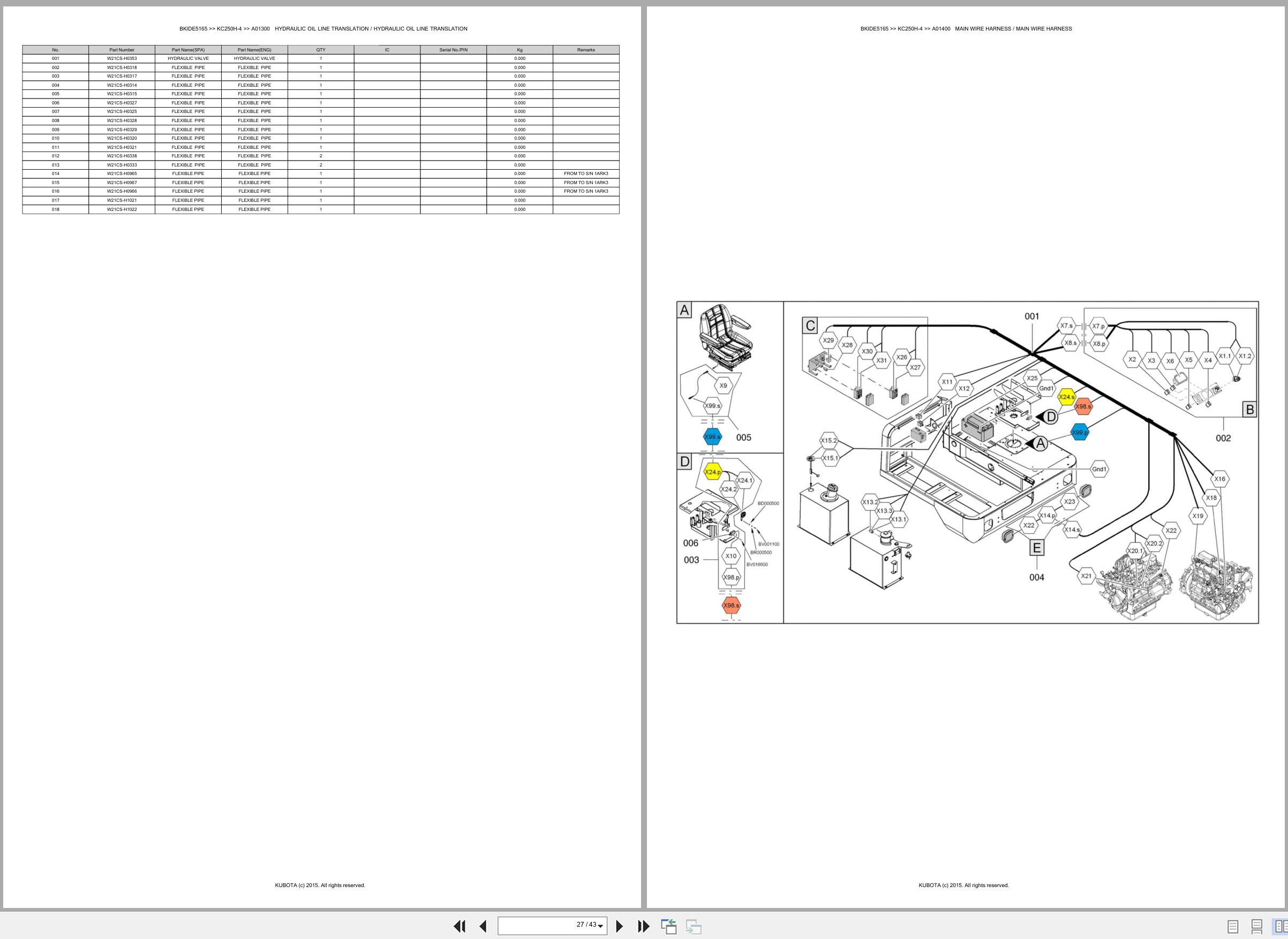 Kubota Carrier KC250H 4 Spare Parts Catalog EN ES (3)