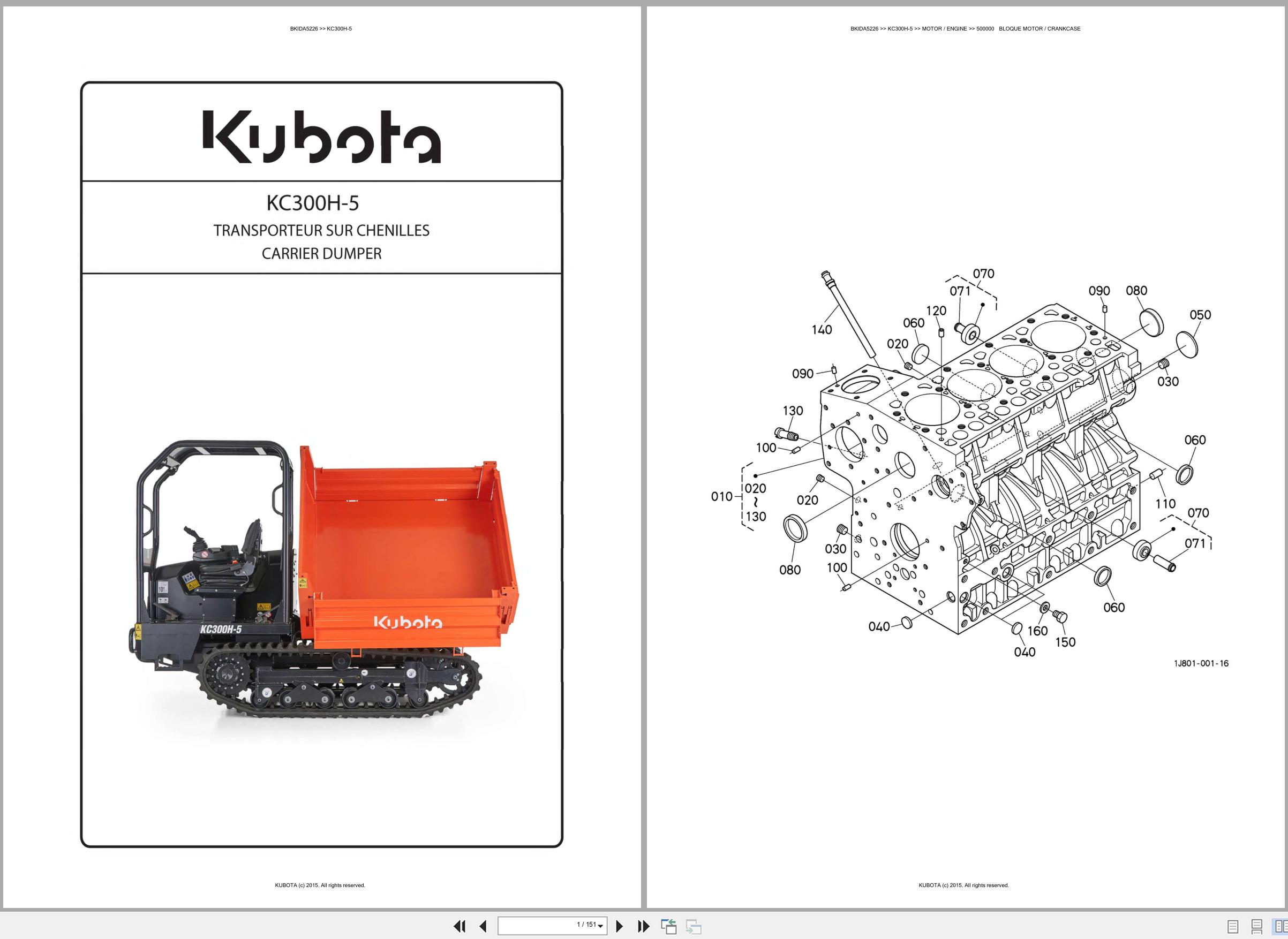 Kubota Carrier KC300H 5 Spare Parts Catalog EN ES (1)