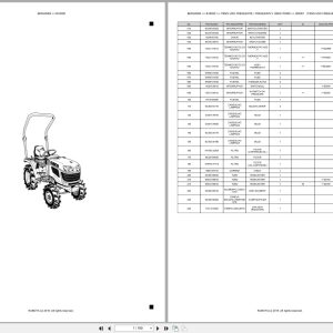 Kubota Compact Tractor B1820D Spare Parts Catalog EN PT (1)
