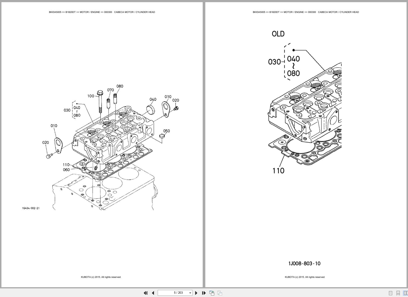 Kubota Compact Tractor B1820DT Spare Parts Catalog EN PT (3)